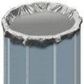 28 ft. Black Tan Round Above Ground Winter Pool Cover B5019