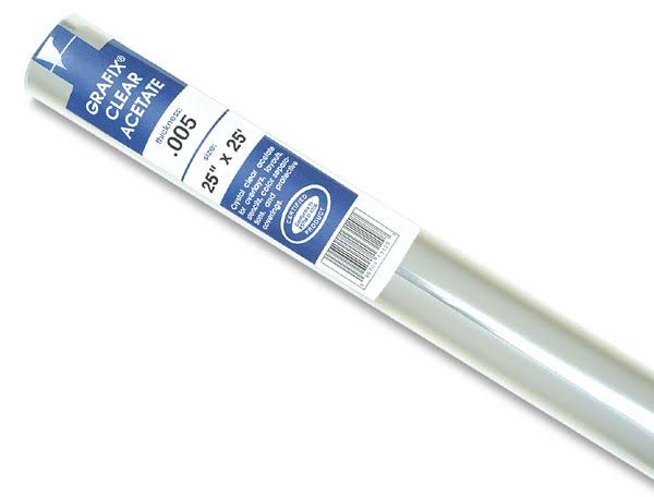 Clear Acetate Roll, 50 x 100 ft x .003, Polyester Film Y94917