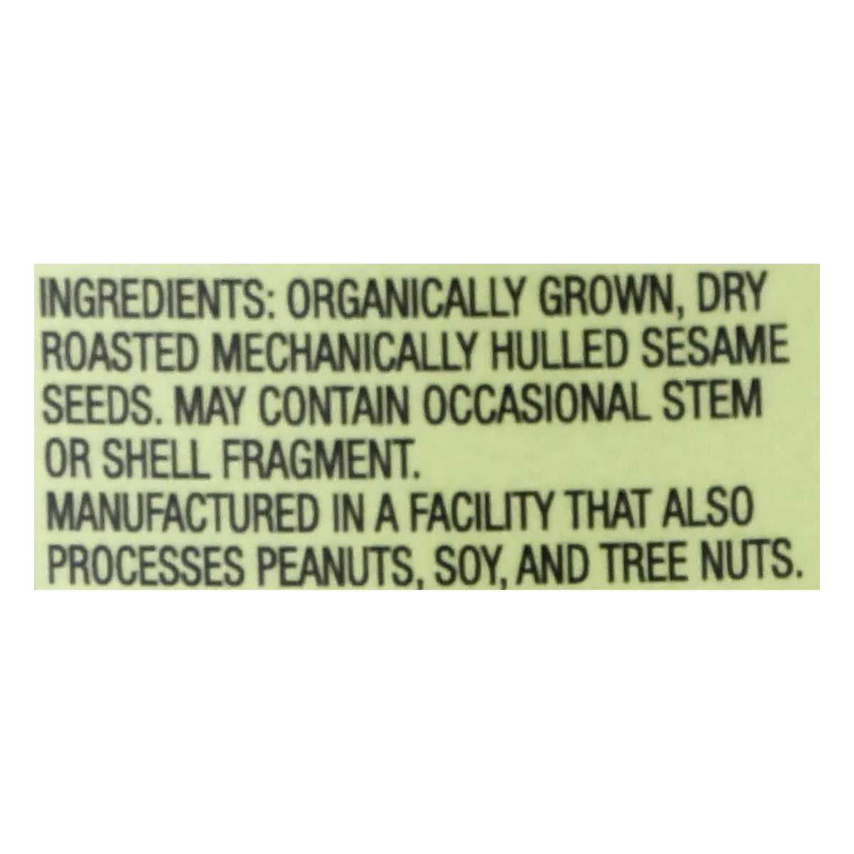 Organic Tahini F6919
