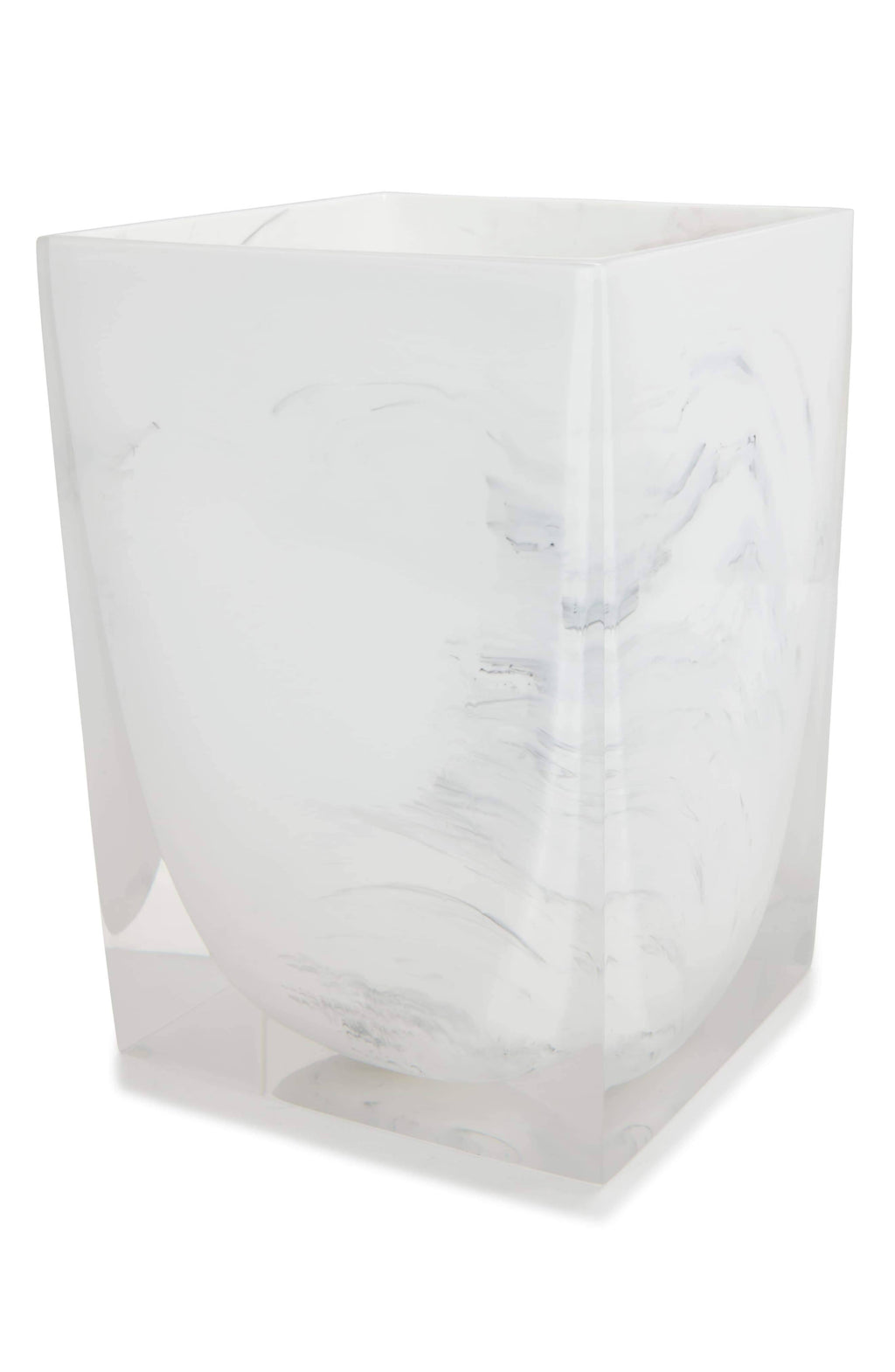 White/Black Wastebasket U2003