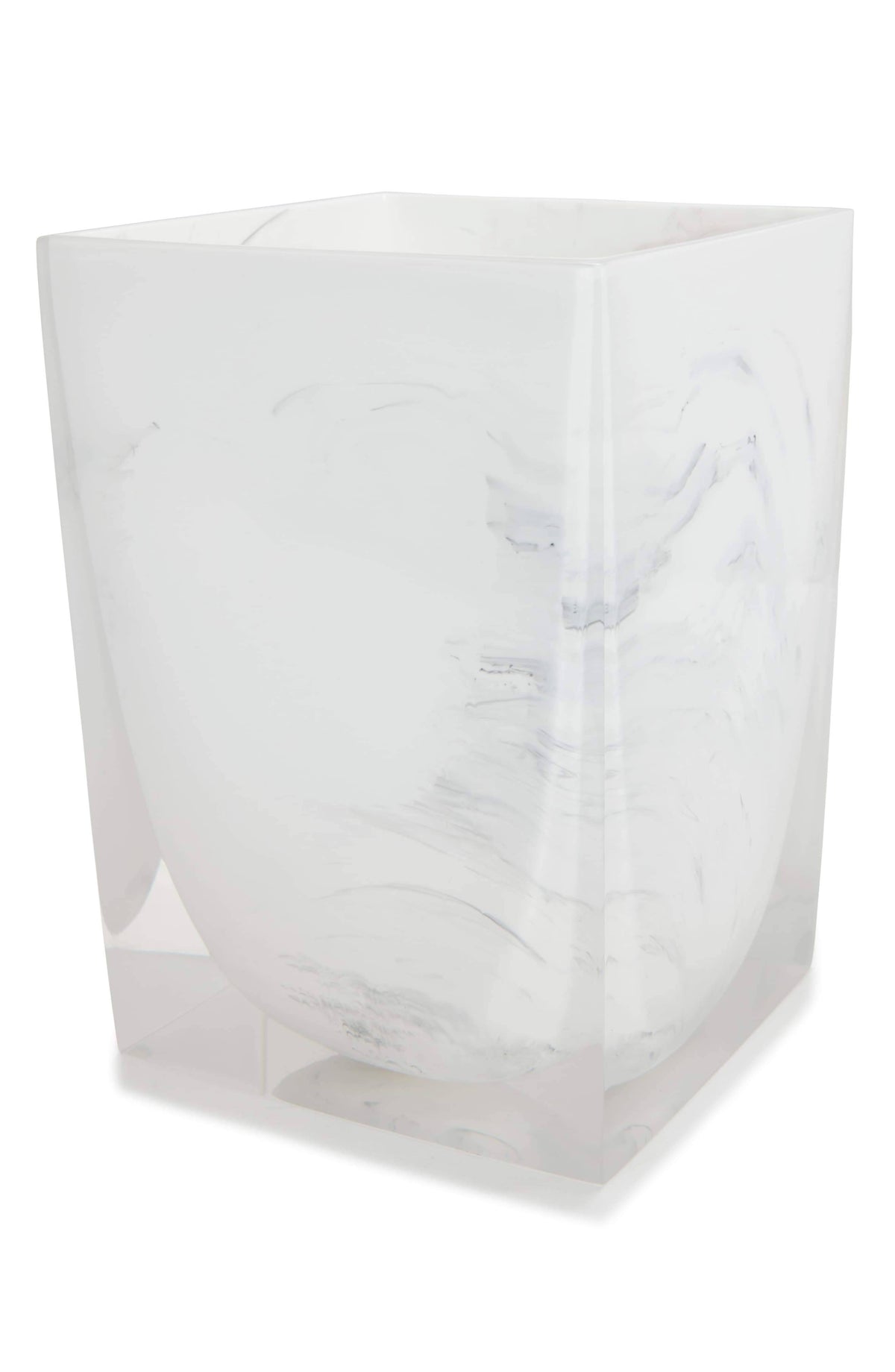 White/Black Wastebasket U2003