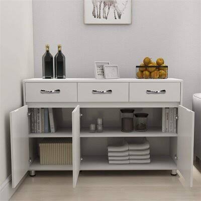 3 Doors Storage Sideboard Cabinet with 3 Drawers J64630
