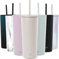 24 fl oz Stainless Steel Tumbler with Lid and Straw G641