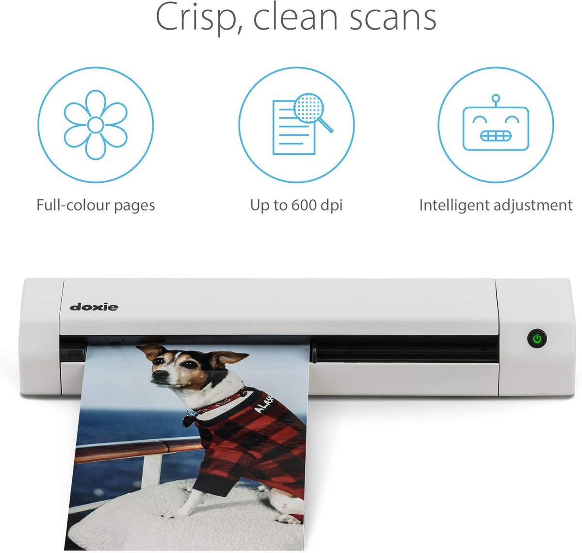 Portable Document Scanner with Rechargeable Battery F80818