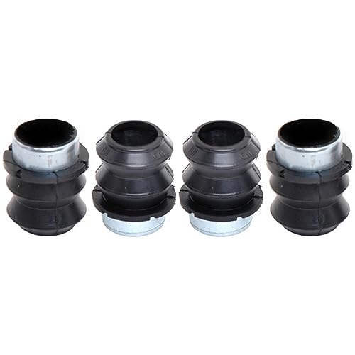Front Disc Brake Caliper Rubber Bushing Kit with Seals, Black M417