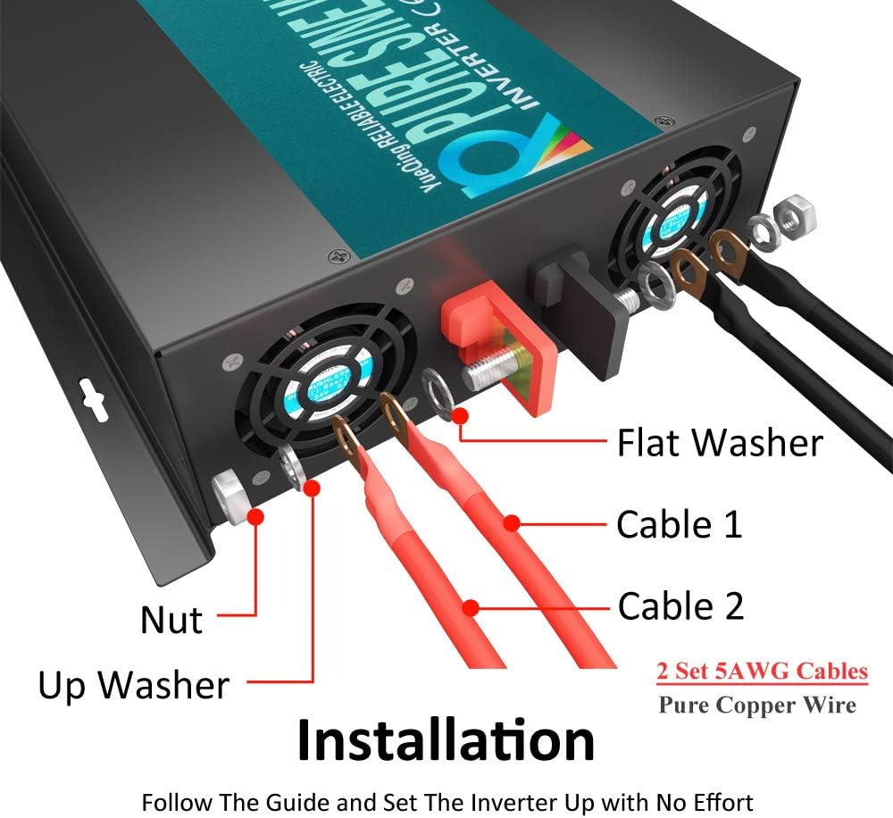 3500W 12V Black Power Inverter Q112741
