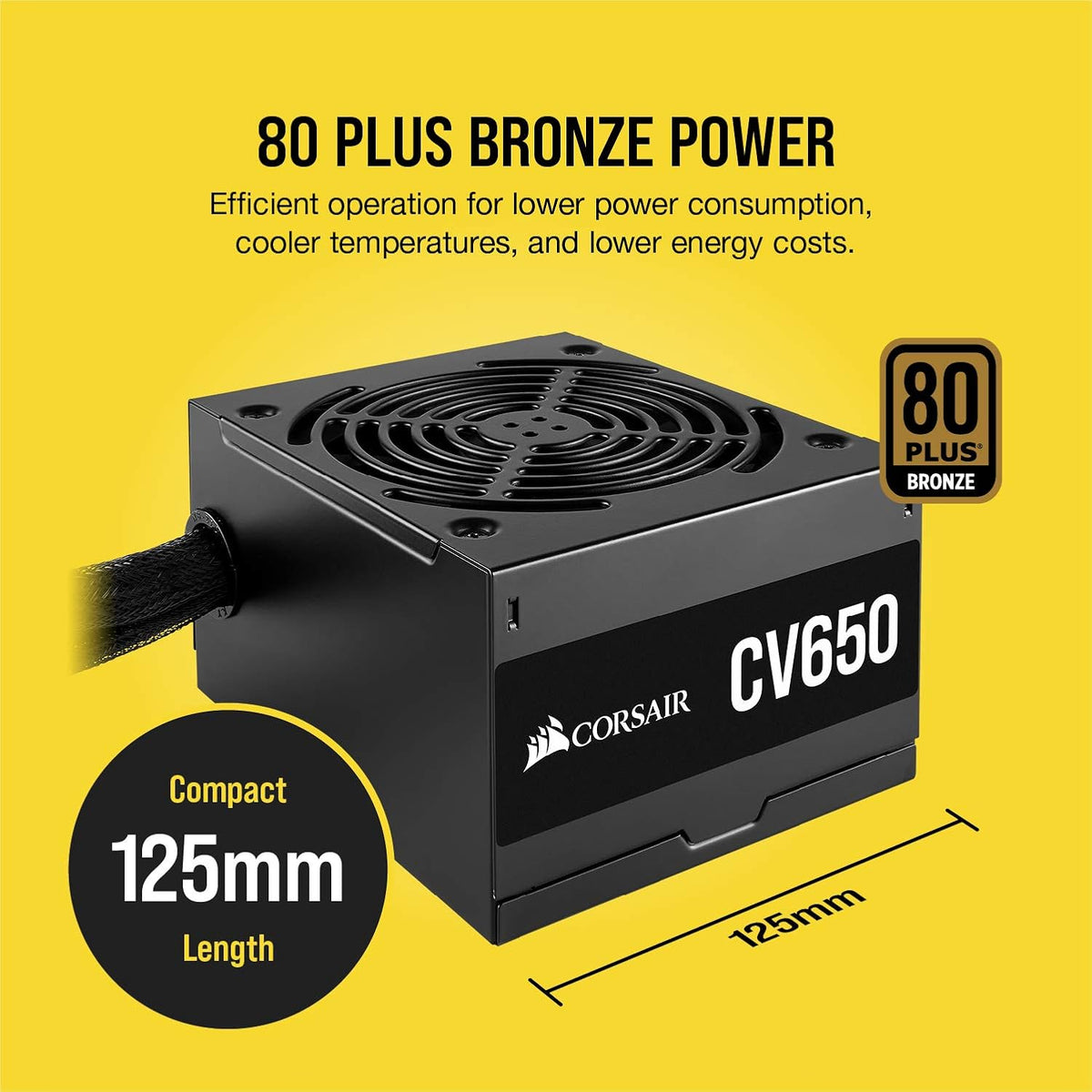 650 Watt 80 PLUS Bronze Non Modular Power Supply K743