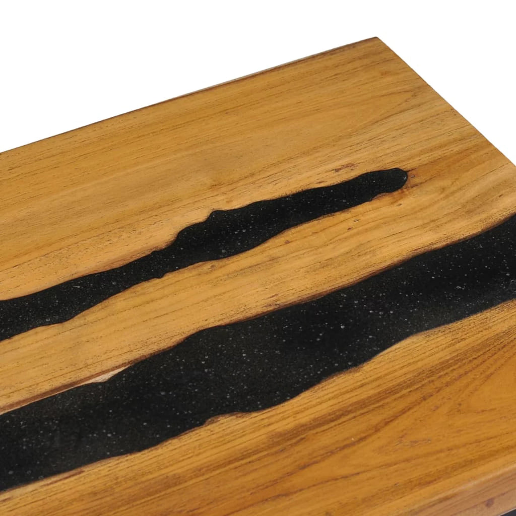 Teak Wood and Lava Stone Coffee Table R474