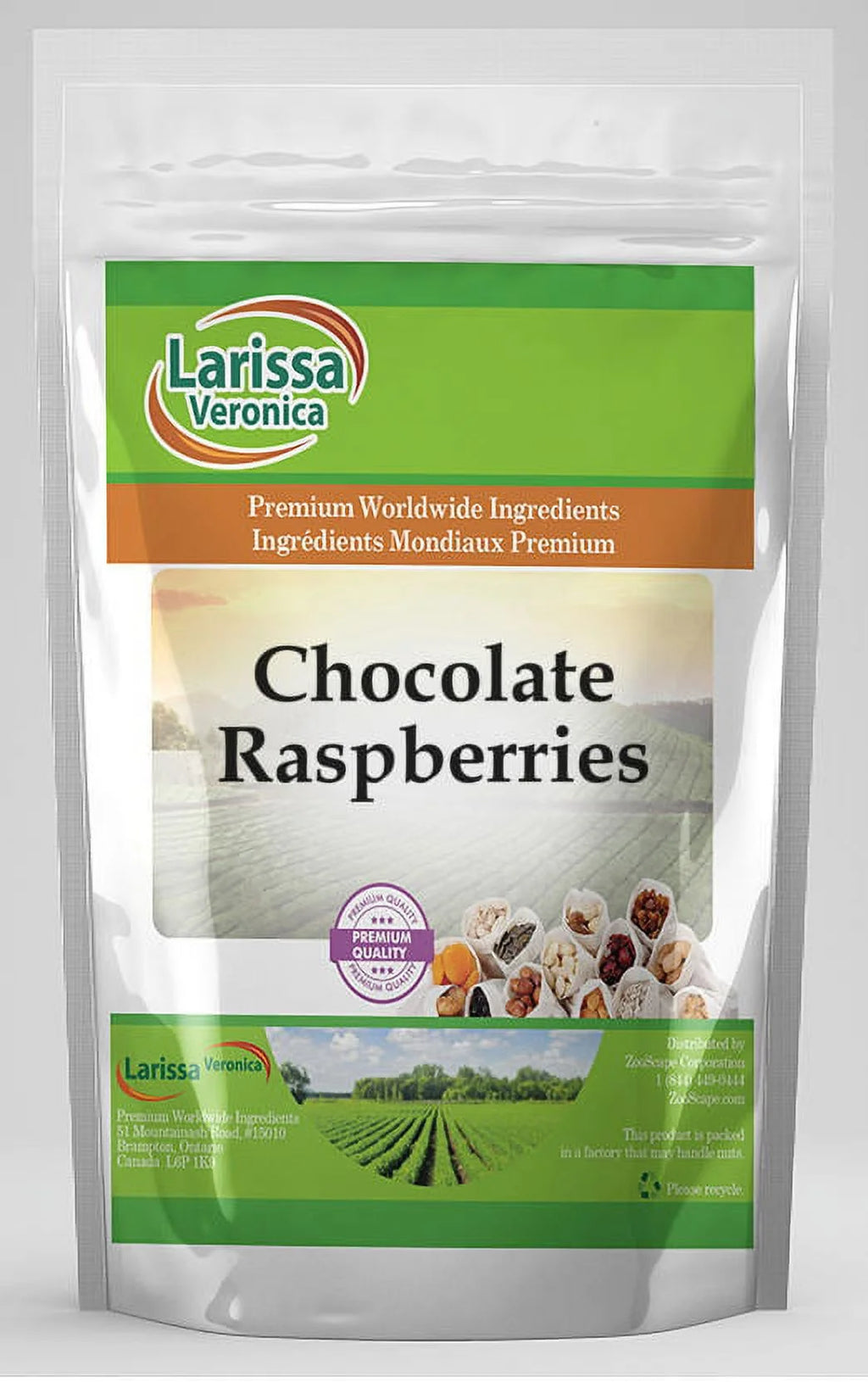 Dark Chocolate Covered Raspberries 8 oz 2-Pack G287