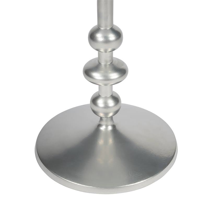 Silver Iron Pedestal End Table G9730