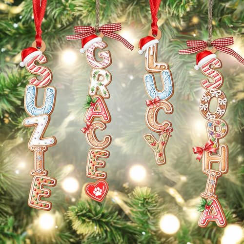 Wooden Christmas Tree Ornament J908