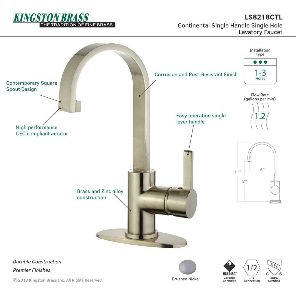 Polished Chrome Single-Handle Bathroom Faucet O701