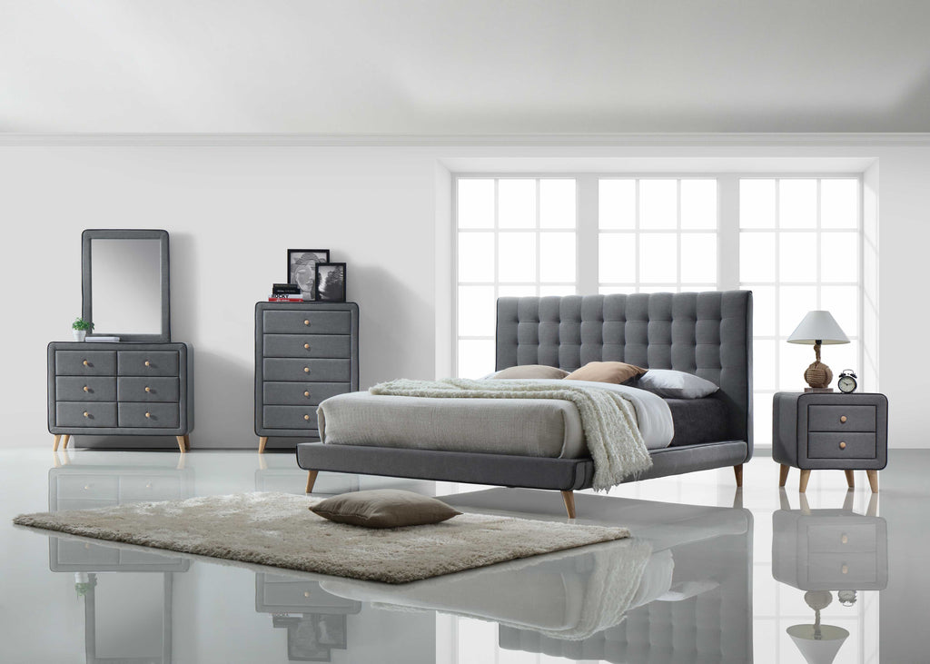 Light Gray Fabric Chest Z8919