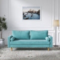 Modern Green Velvet Double Seat Sofa Y9281
