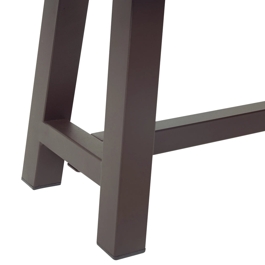 Acacia Wood Outdoor Benches Set of 2 L545572