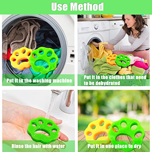 4 Pack Reusable Pet Hair Remover for Laundry E1276