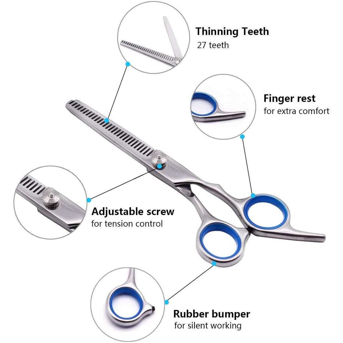 Dog Grooming Scissors with Safety Round Tips W8495
