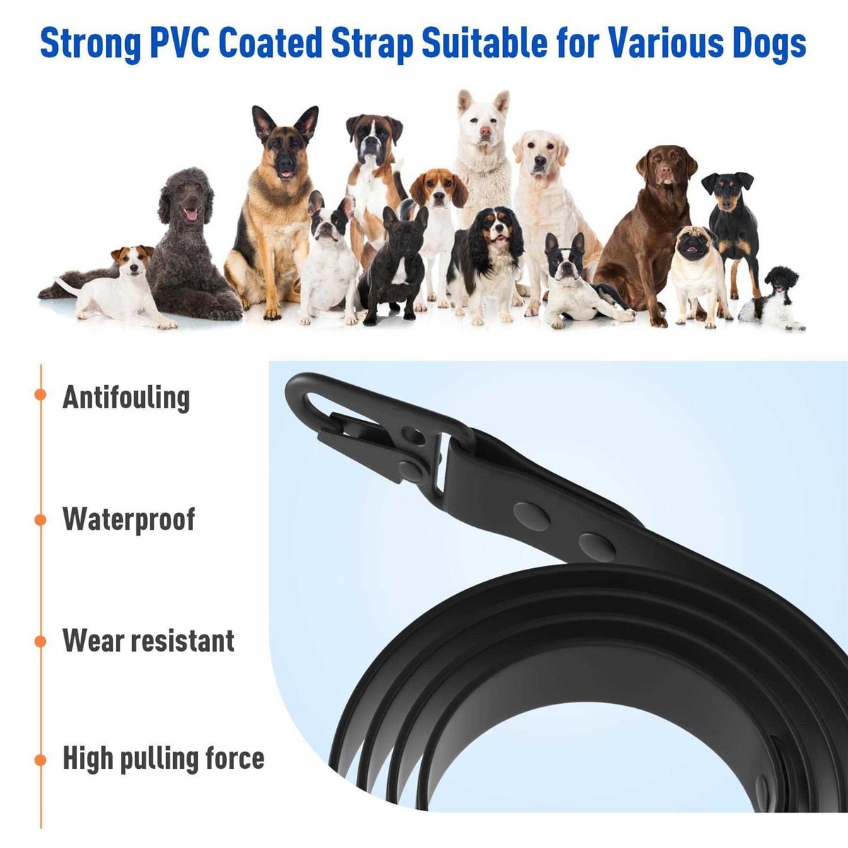 Rotating Dog Bike Leash for 2 Dogs Quick Release I23273