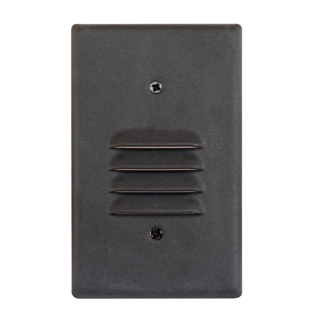 3 Pack White Angled Louver Step Light with Vertical/Horizontal Plate U8324