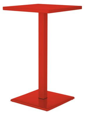 Red 4 Person Patio Square Bar Table T405842