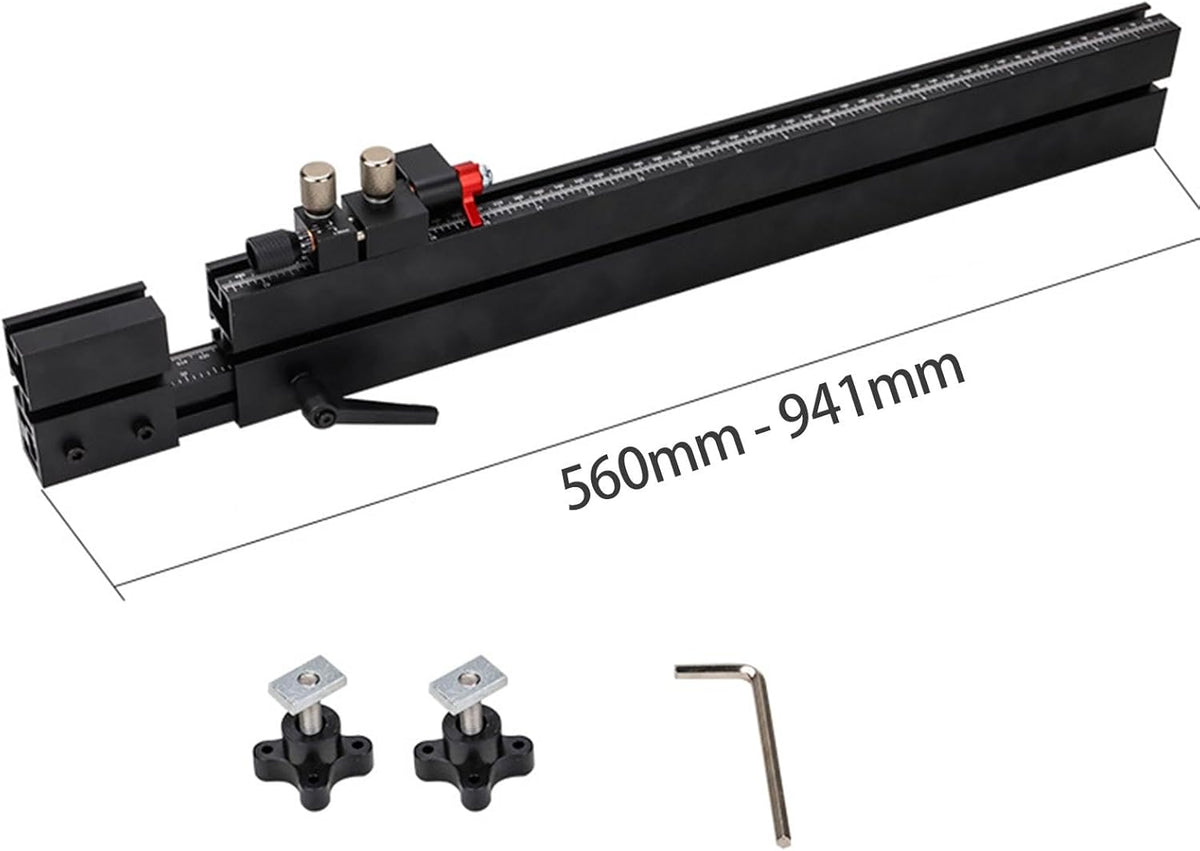 Telescoping Double Sided Scale Table Saw Miter Gauge Fence J601