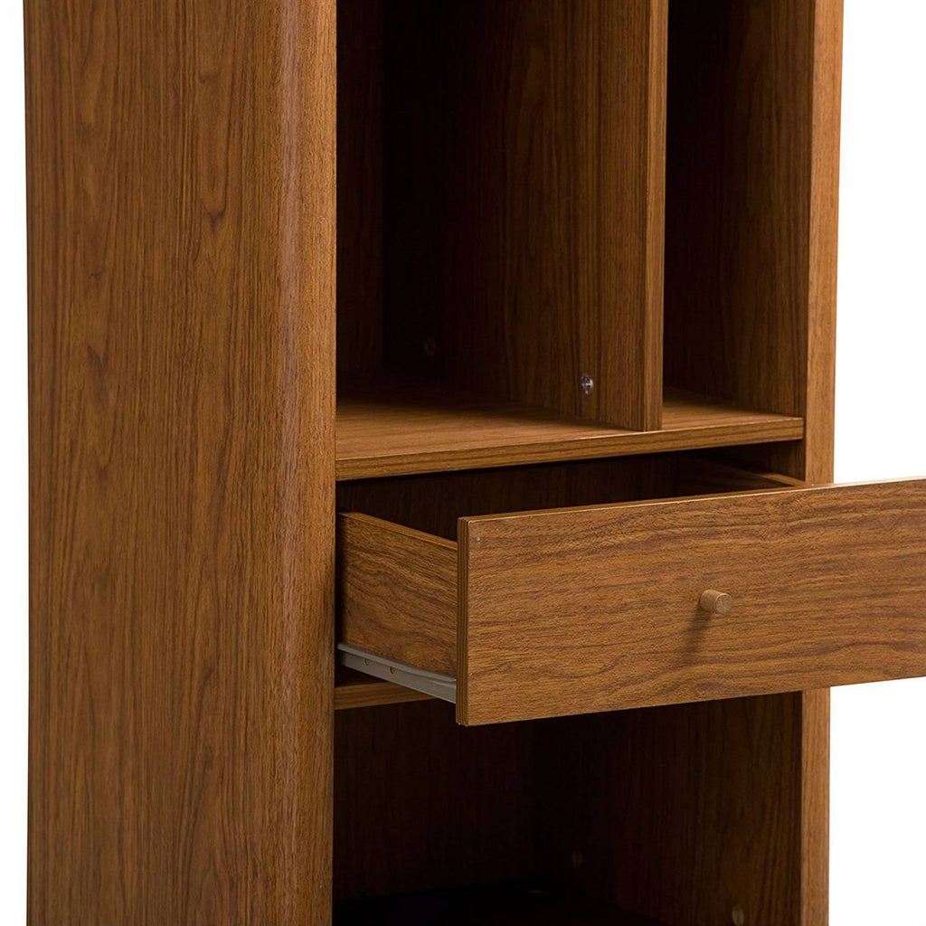 Mid-Century Modern Bookcase Sideboard Cabinet Q548
