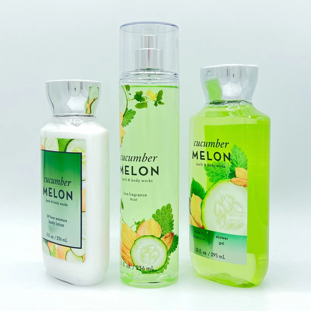 Cucumber Melon Shower Gel, Fine Fragrance Mist and Body Lotion 3-Piece Set U995997