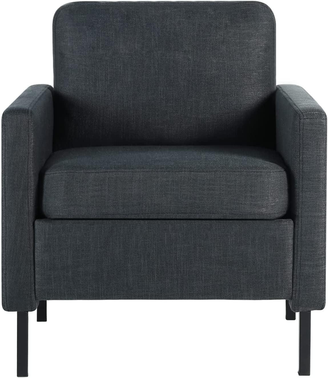 Dark Gray Upholstered Accent Chair A4427