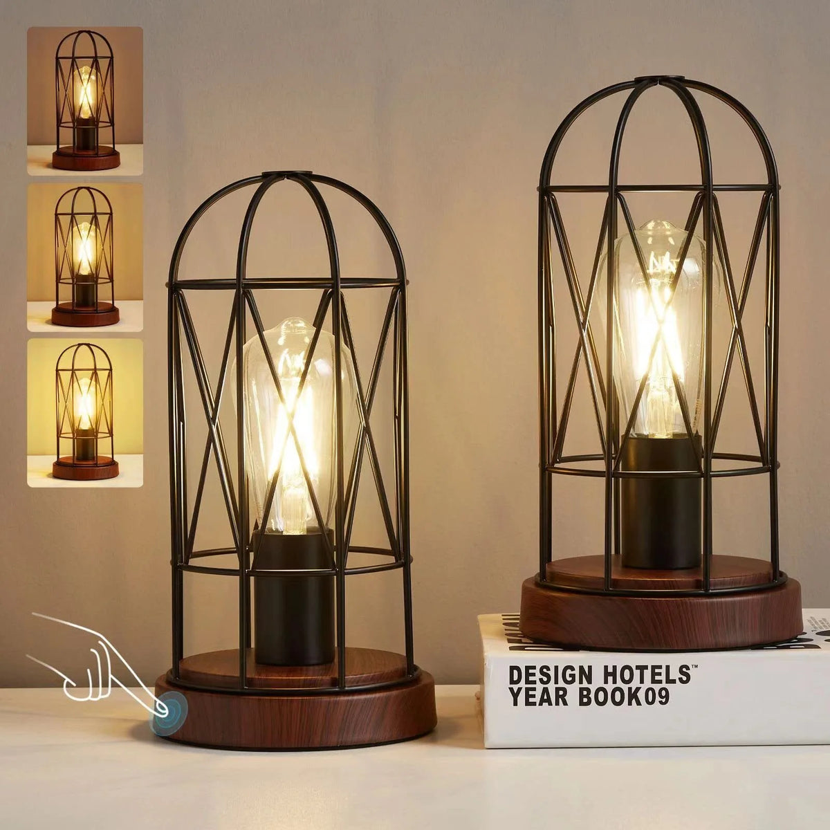 Touch Control Dimmable Table Lamp Set of 2 G96307