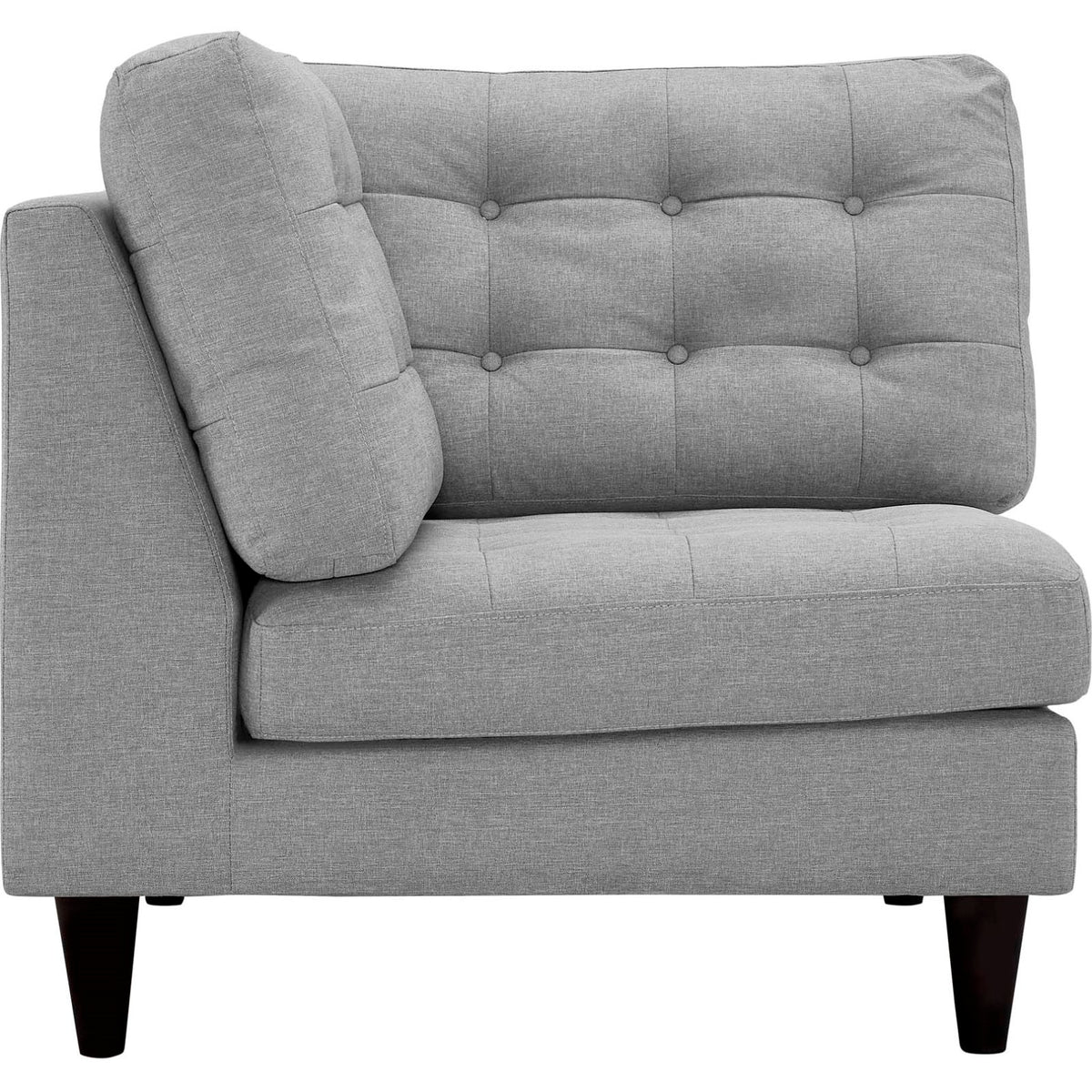 Grey Fabric Corner Sofa Chair H4083