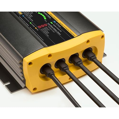 Waterproof Marine Battery Charger, 20 Amp, 3 Bank R559