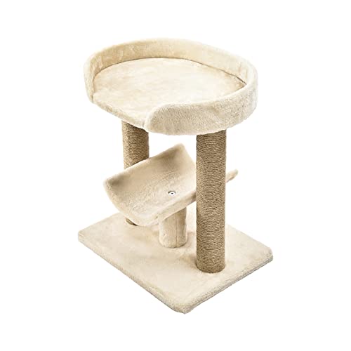 Cat Condo Tower with Hammock Bed and Scratching Post Y1711