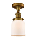 Small Bell 1 Light Semi-Flush Mount T327