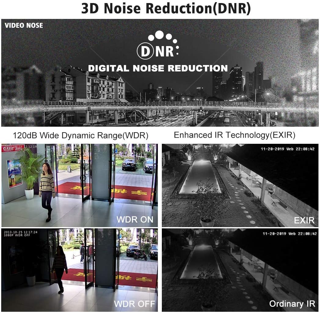 8MP PoE IP Camera 4K Starlight 2.8mm Dome Camera Weatherproof Outdoor with Night Vision K6362