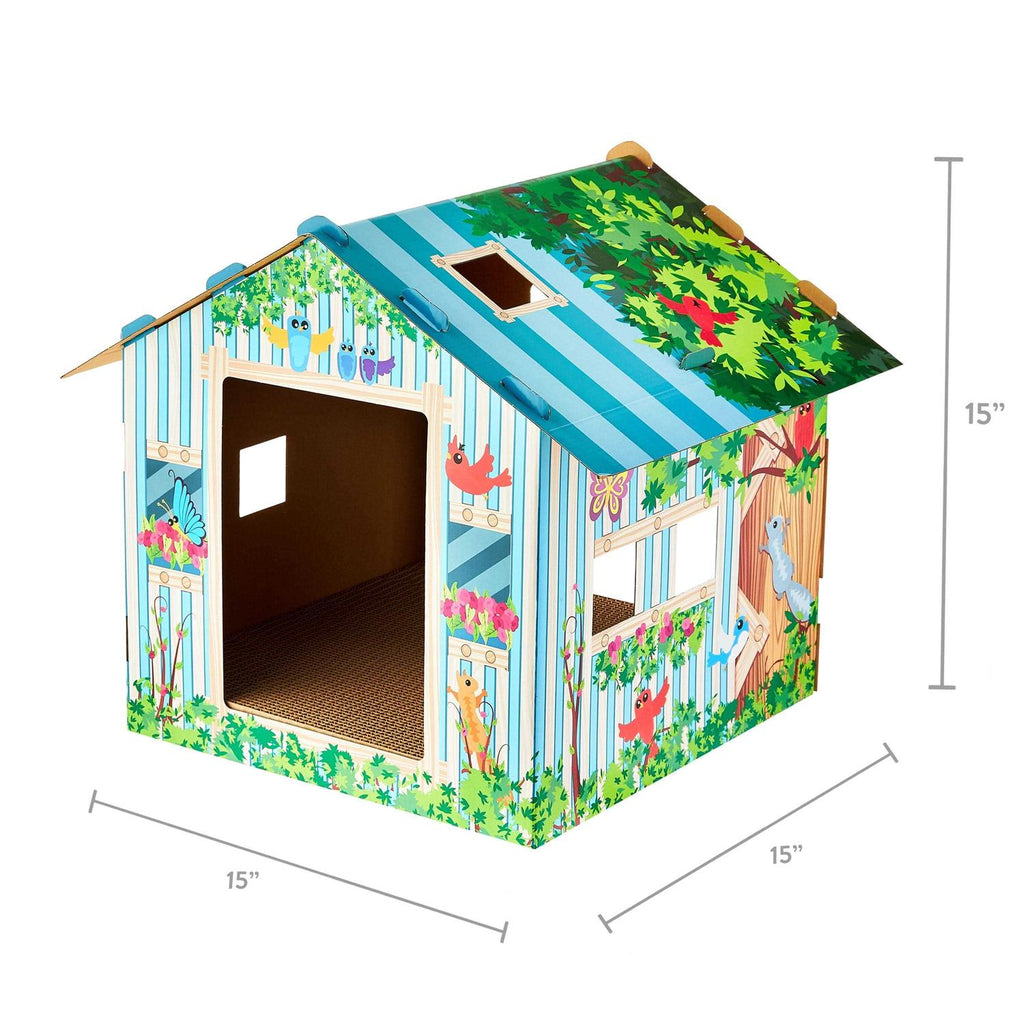 Corrugated Paper Cat Scratch House A97880