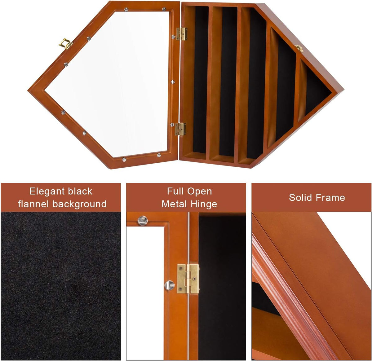 Baseball Display Case Cabinet Wall Rack C255
