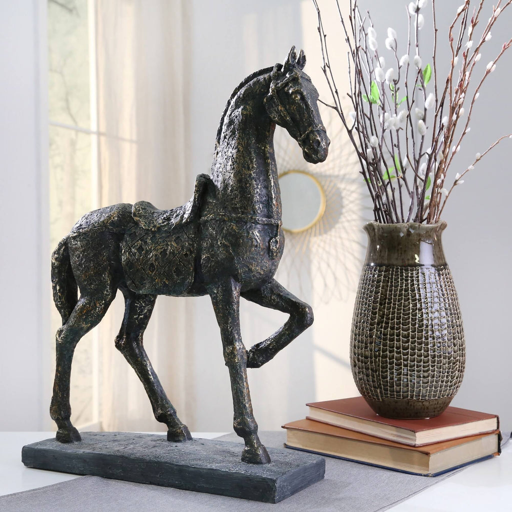 Bronze Polyresin Horse A68178