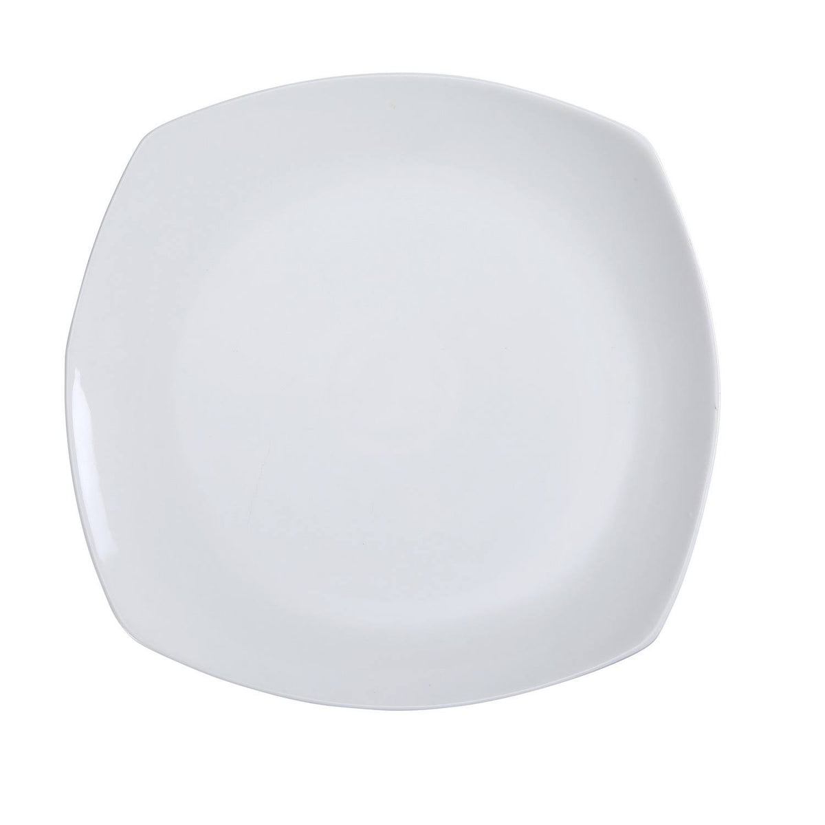 White Porcelain Square Flat Plate 8 Packs T114