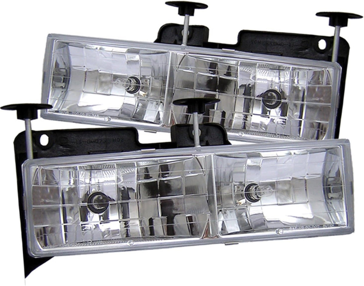 Chrome Crystal Glass Headlight K7811