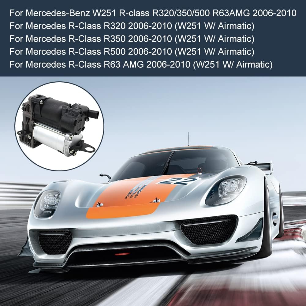 1 Pcs Air Suspension Compressor For Mercedes Benz R Class 2006-2012 Z68387