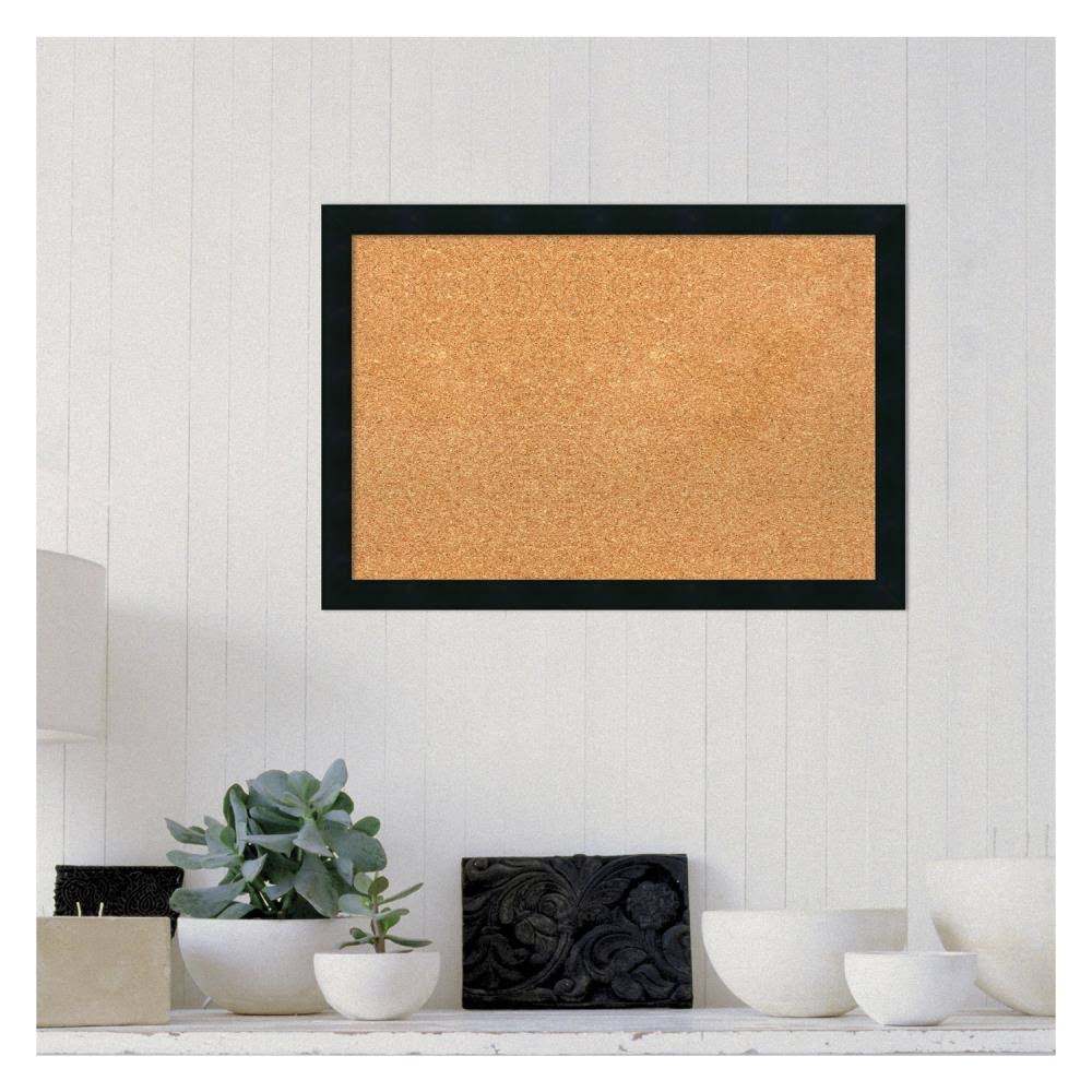 Black Framed Cork Board B20001