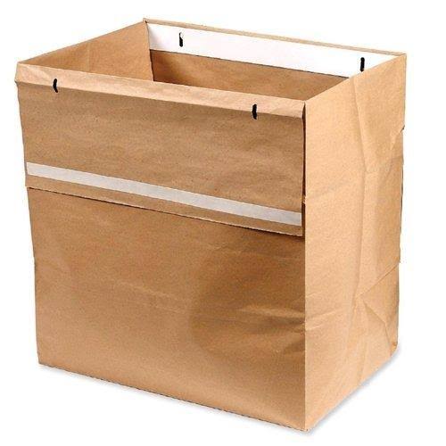 30 Gallon Recyclable Paper Shredder Bags, Brown, 50/Case X672757