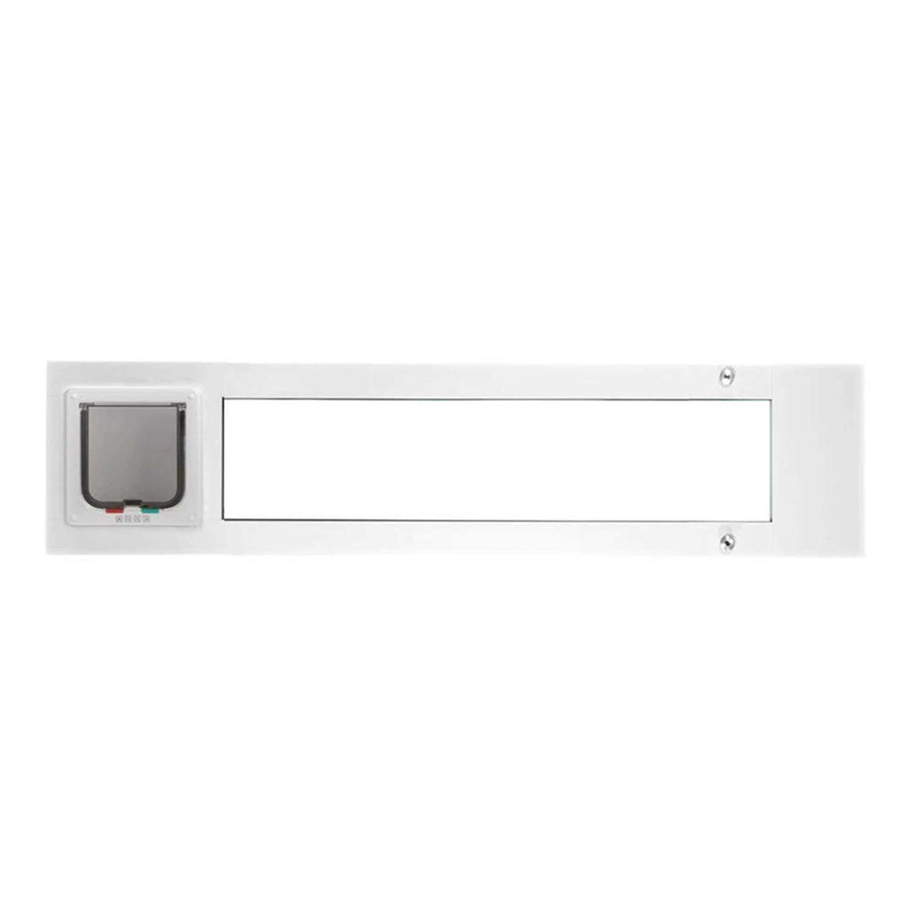 Cat Door for Sash Windows Adjustable Aluminum Frame U999