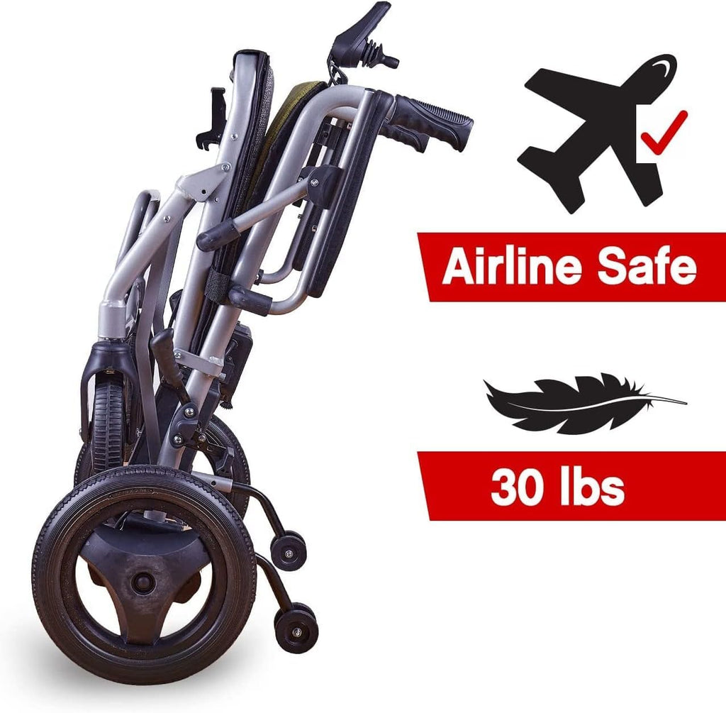 Heavy Duty Lightweight Foldable Dual Motor Electric Wheelchair I85431