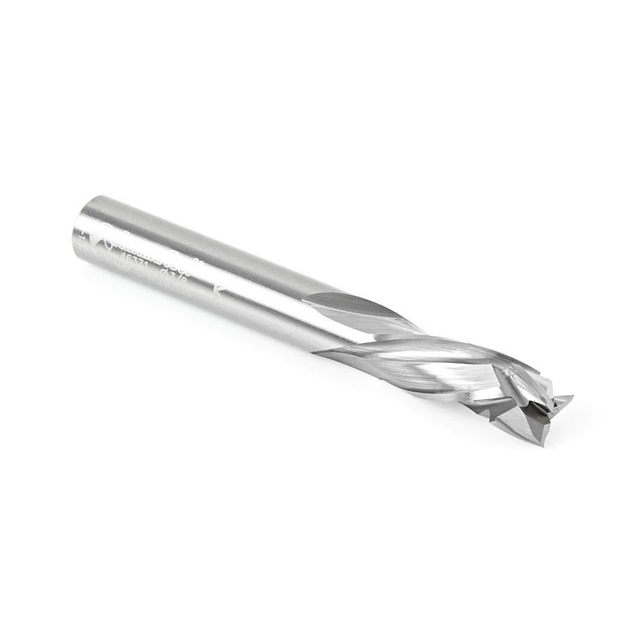 Solid Carbide Compression Spiral 3/8 Dia x 1 x 3/8 Shank x 3 inch Long CNC Router Bit M30279