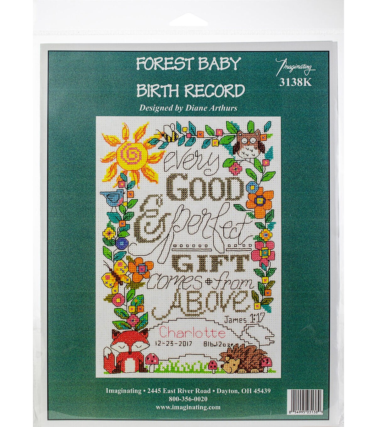 6 x 9 Counted Cross Stitch Kit V9848