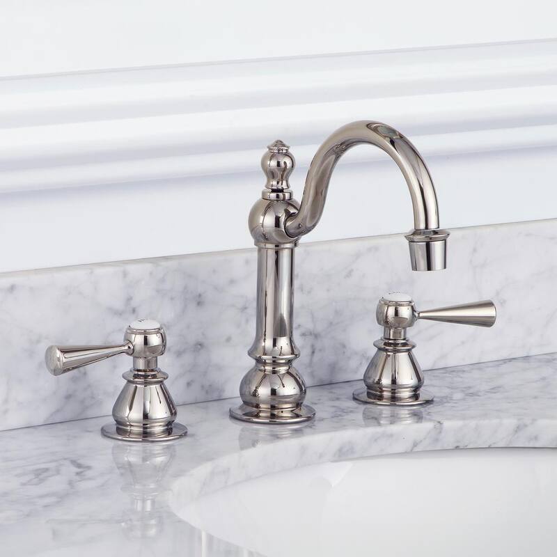 8 in. 2-Handle High Arc Lavatory Faucet in Polished Nickel Q19868