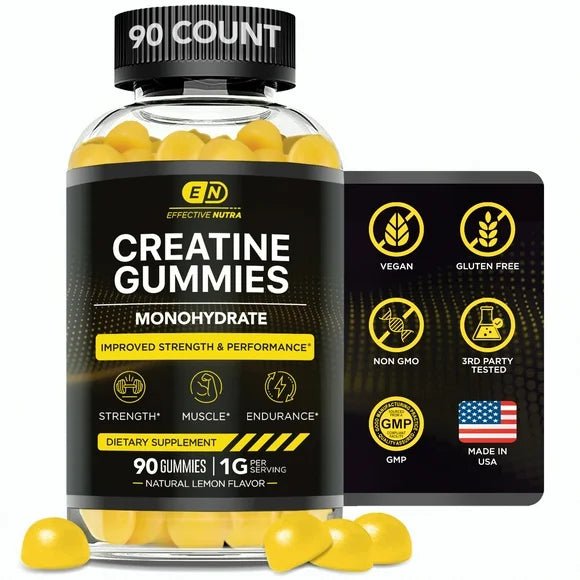 Creatine Monohydrate Gummies 90ct Lemon Flavor Z780571
