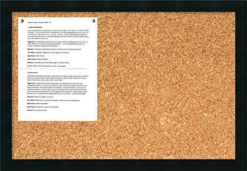 Black Framed Cork Board B20001