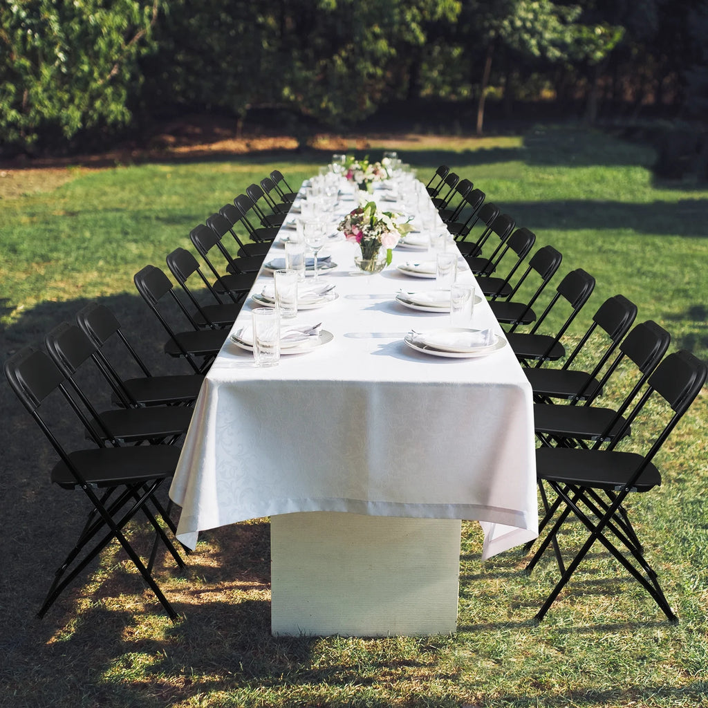 10 Pack Black Plastic Folding Chairs X4030